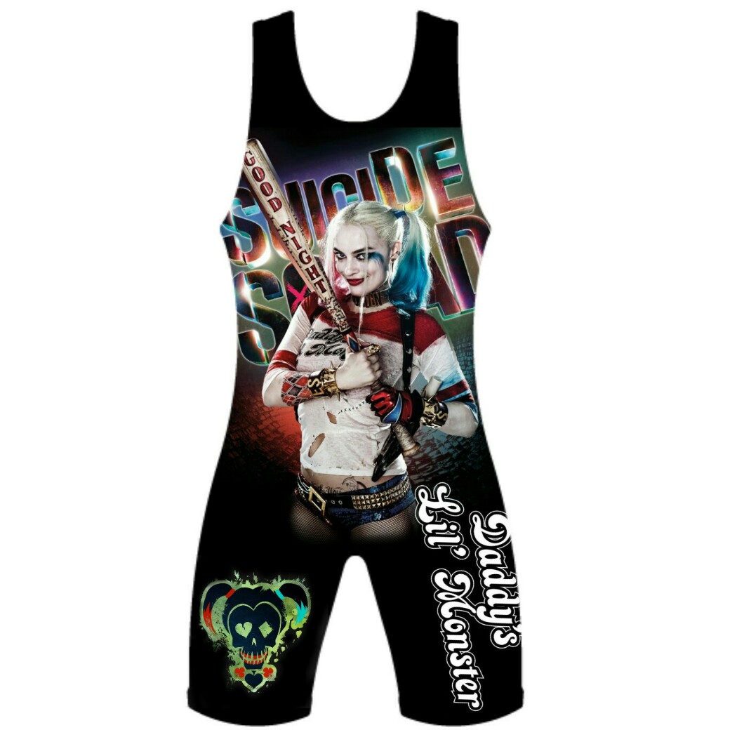 harley quinn wrestling singlet