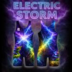 Electric Storm wrestling singlet Supreme Glo Series lightning design