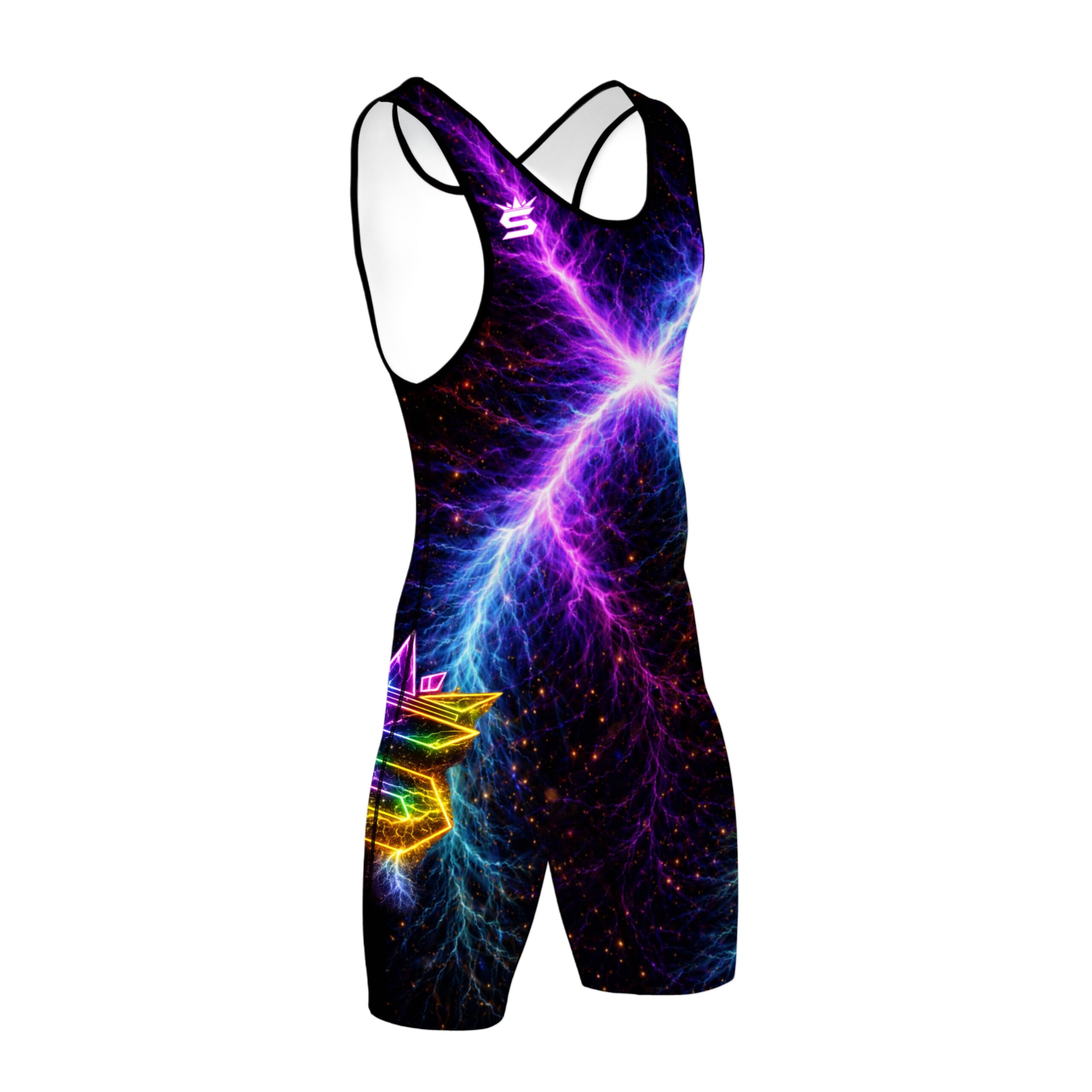Electric Storm Wrestling Singlet | Supreme Glo Series